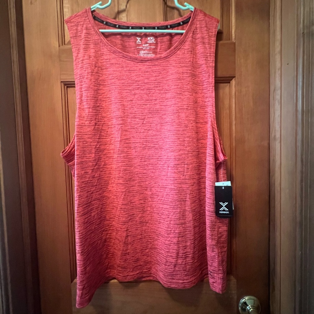 Xersion Pink Sleeveless Muscle Tee Relaxed Fit